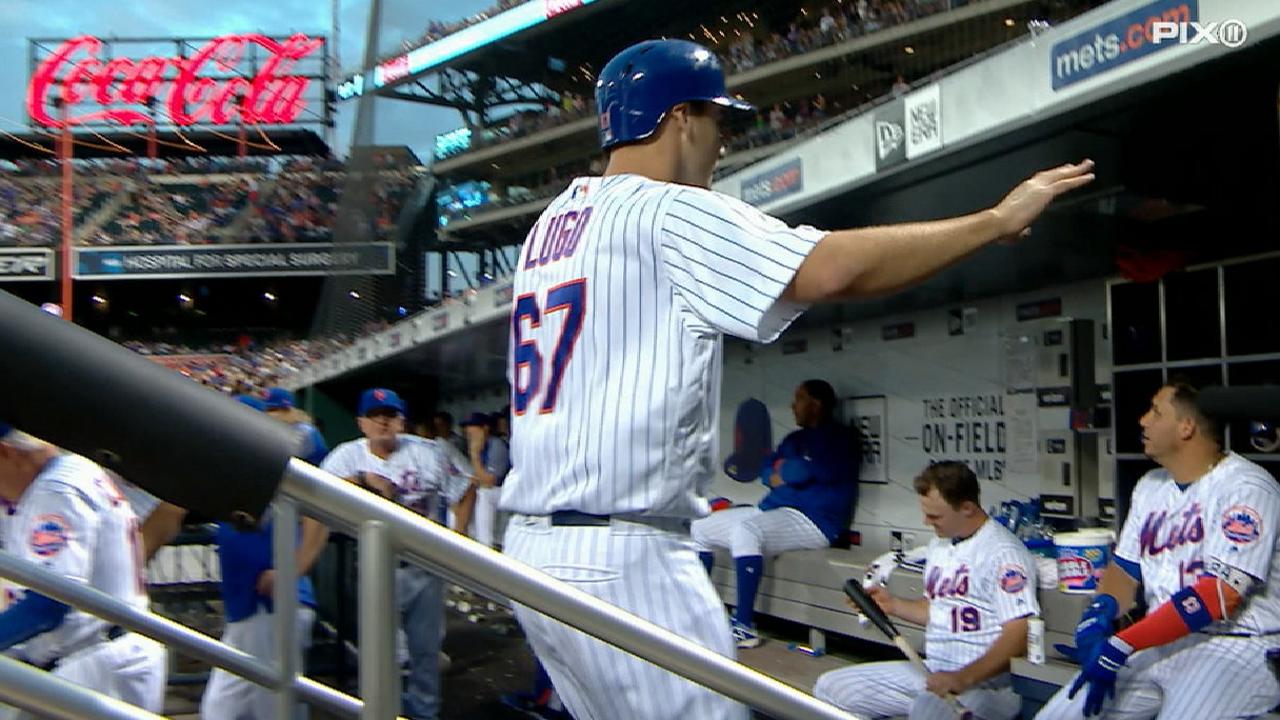 Lugo's first career home run
