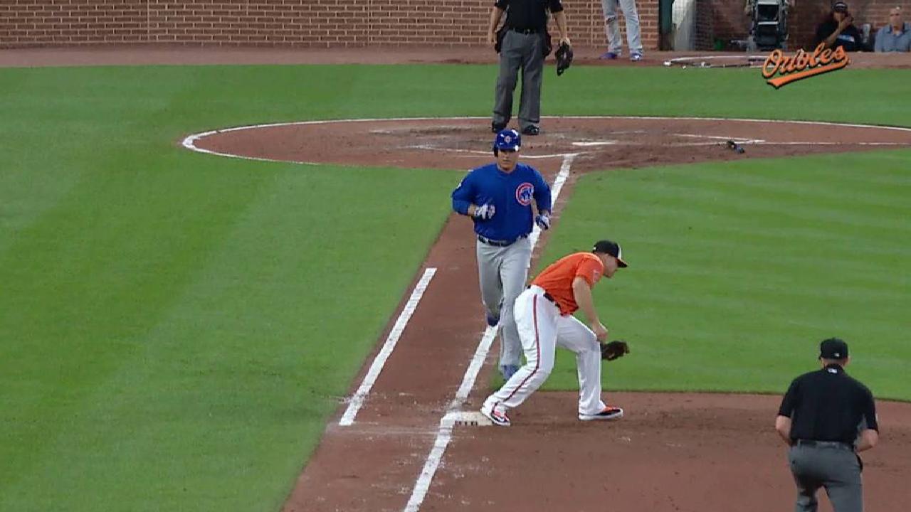 Miley can't contain Cubs as Orioles fall