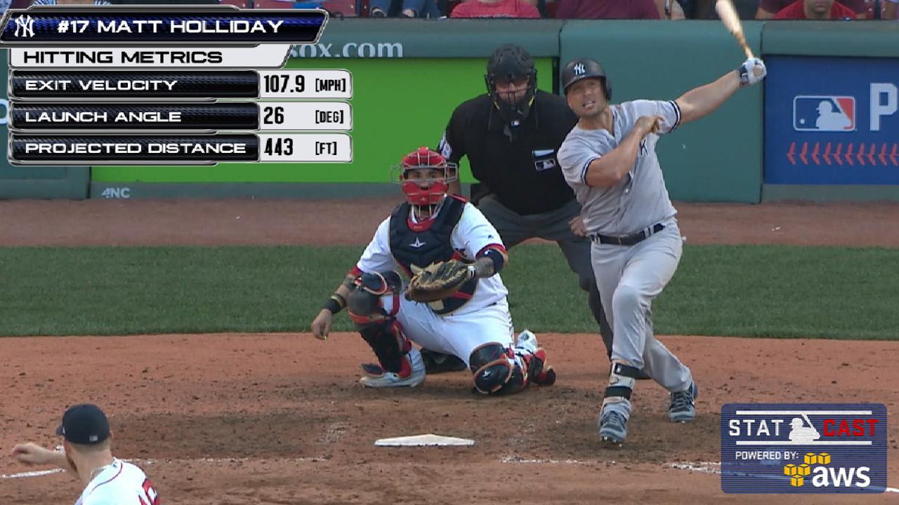 Statcast: Holliday's 443-ft shot