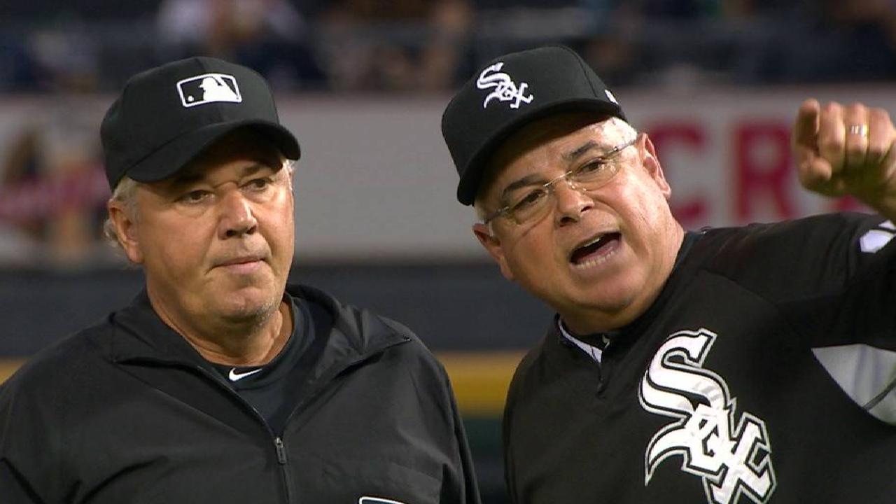 Renteria gets tossed in the 6th