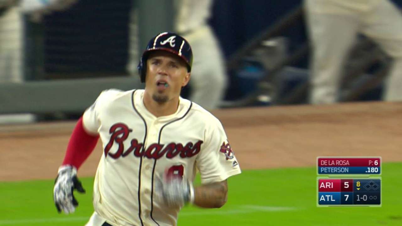 Peterson's solo home run