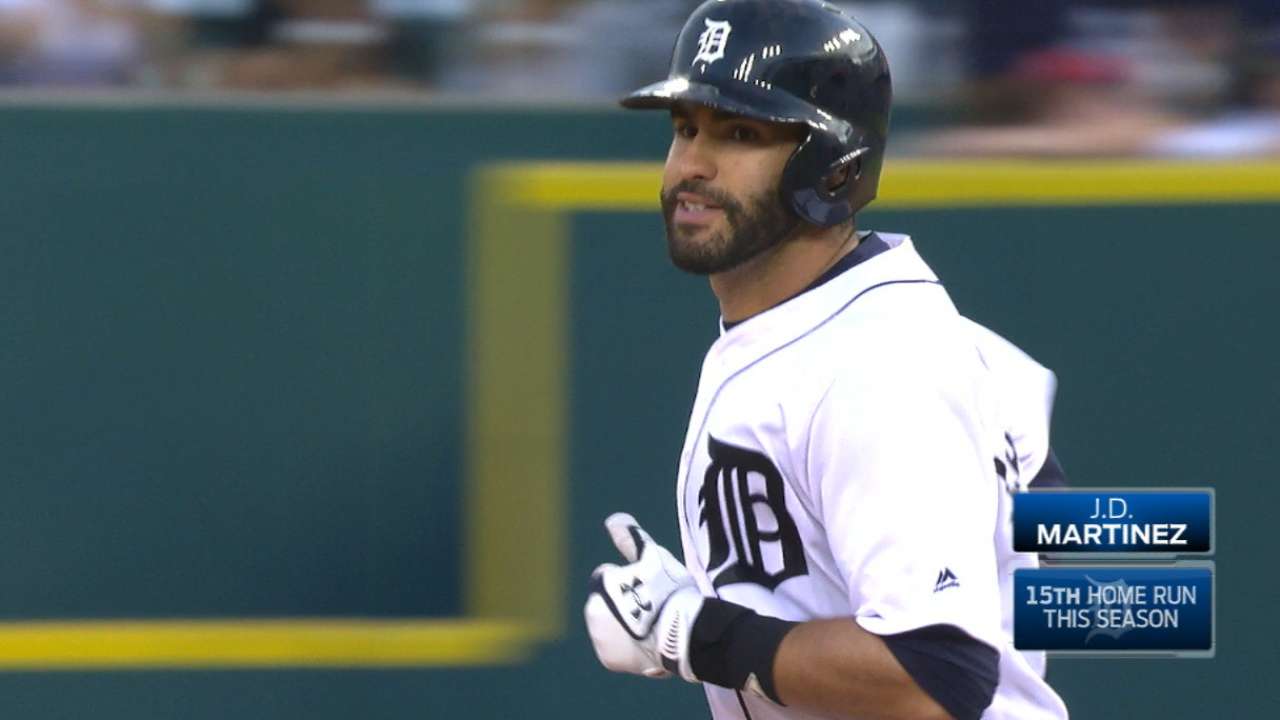 J.D. Martinez powers to AL Player of Week