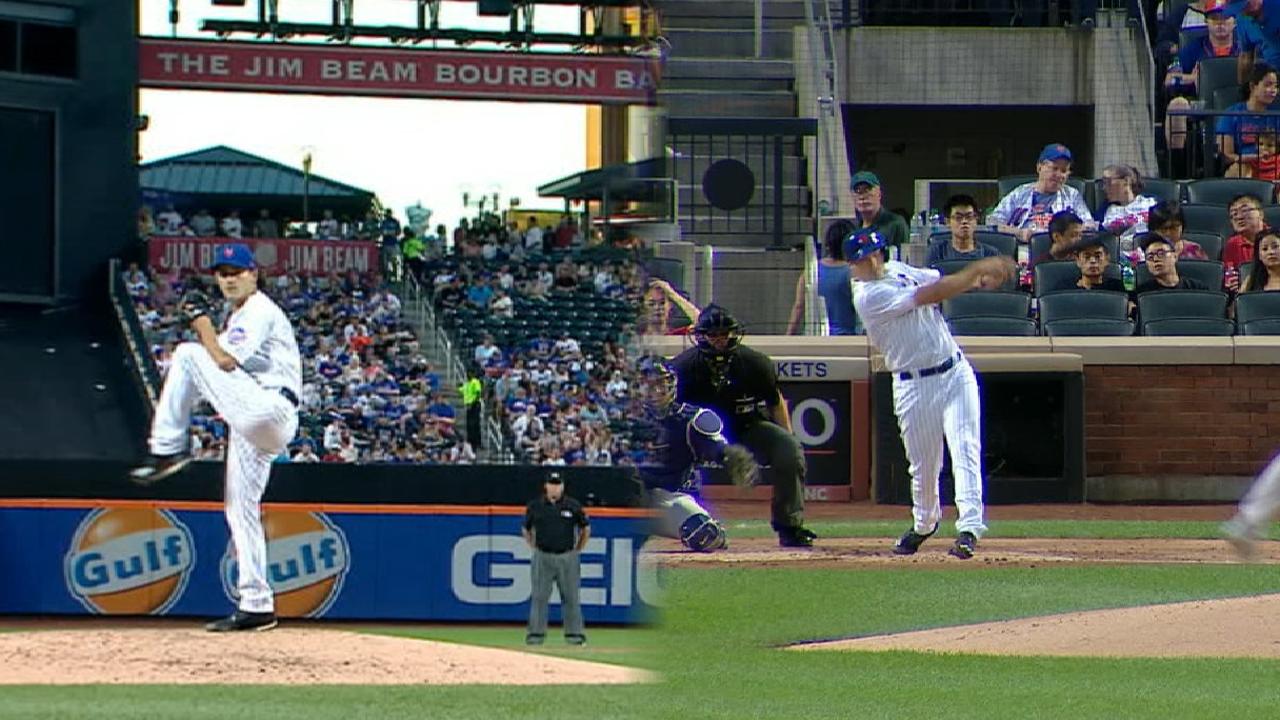 Lugo's arm, bat help Mets handle Rockies again