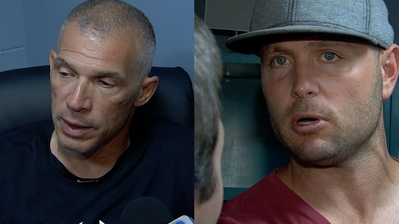 Girardi, Holliday on wacky play