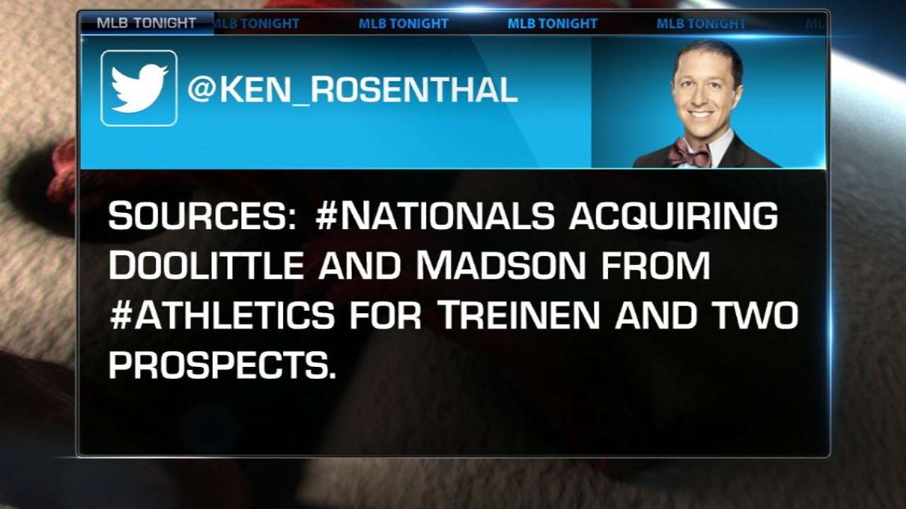 A's get Treinen, prospects in deal with Nats
