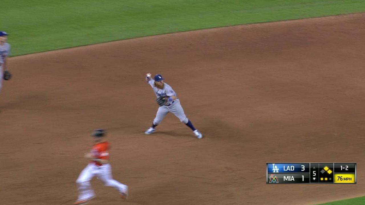 Hill gets Stanton to ground out