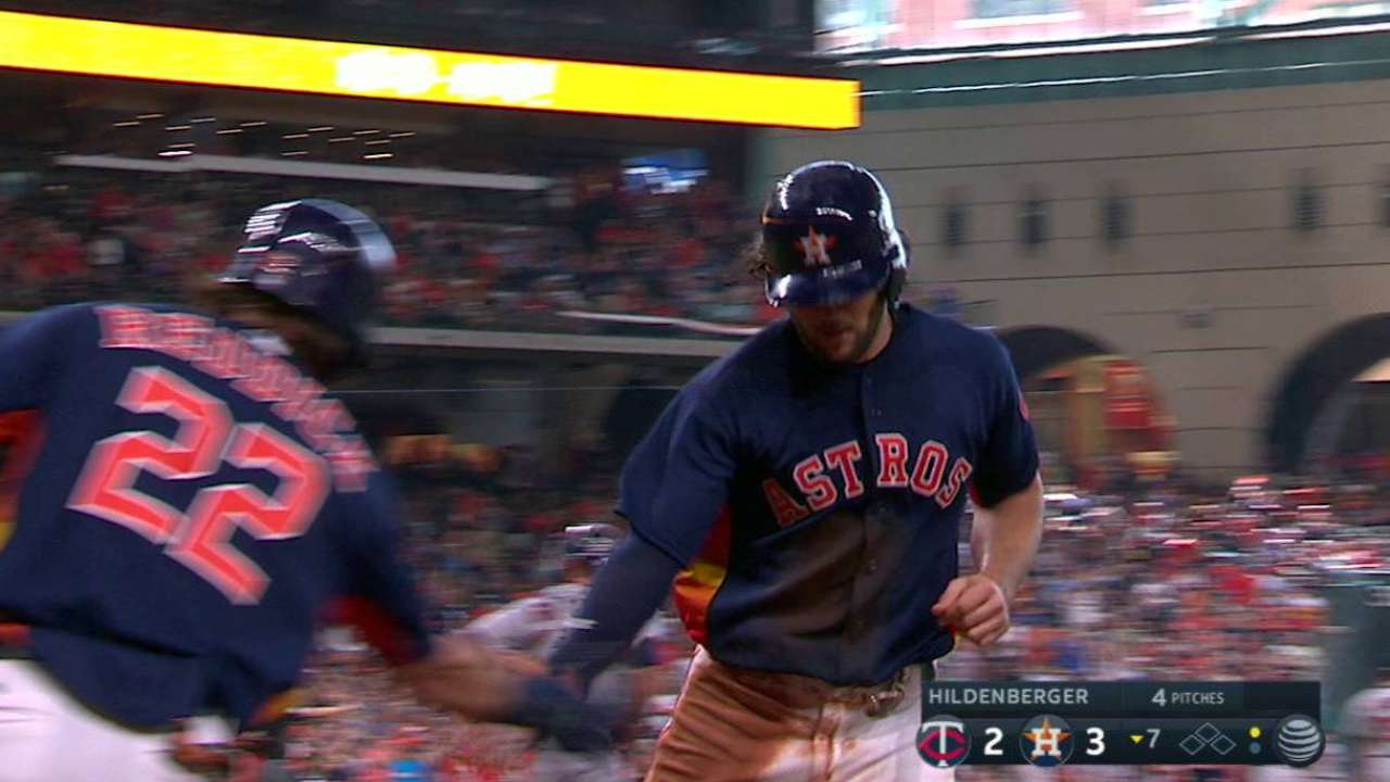 Marisnick trots home on an error