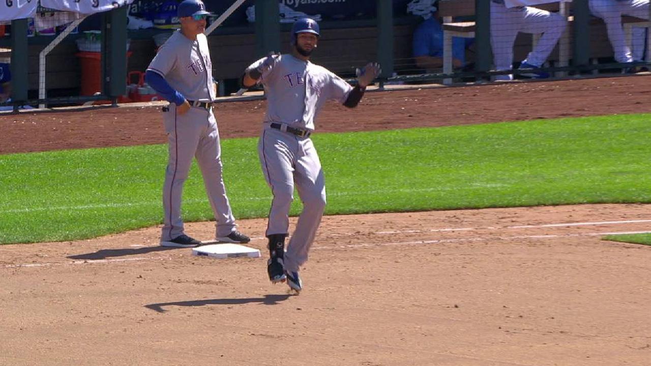 Rangers lose their way, ball in 9th against KC