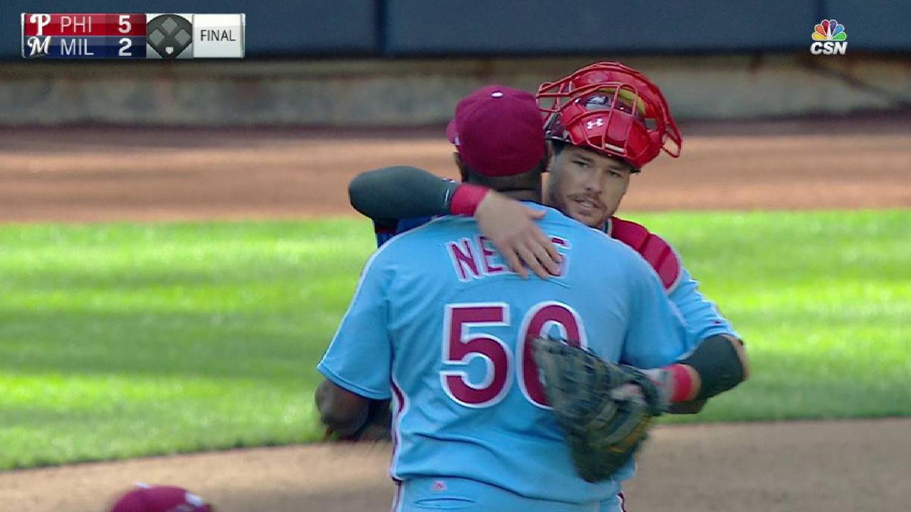 Neris escapes a jam to get save