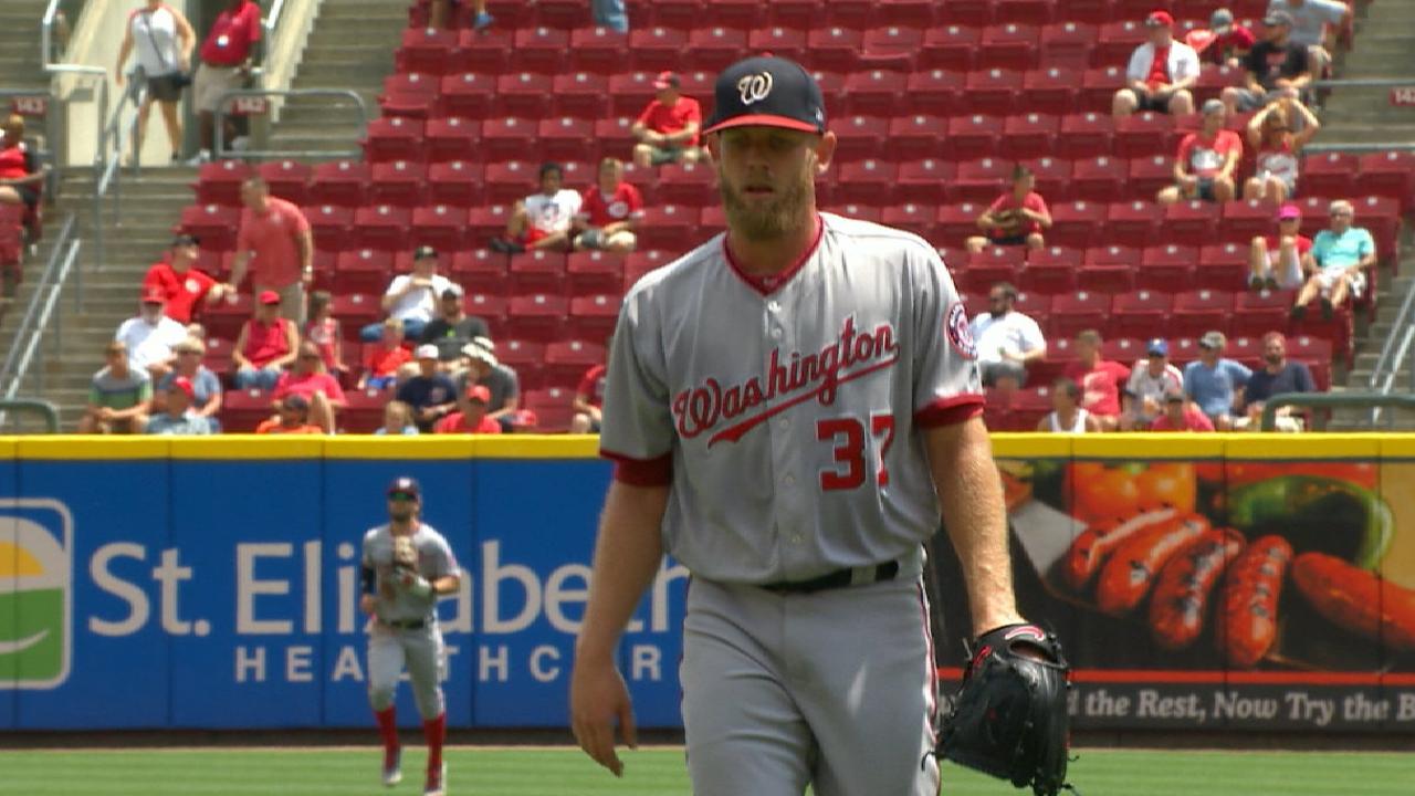 Nats crush, Stras cruises to sweep Cincy