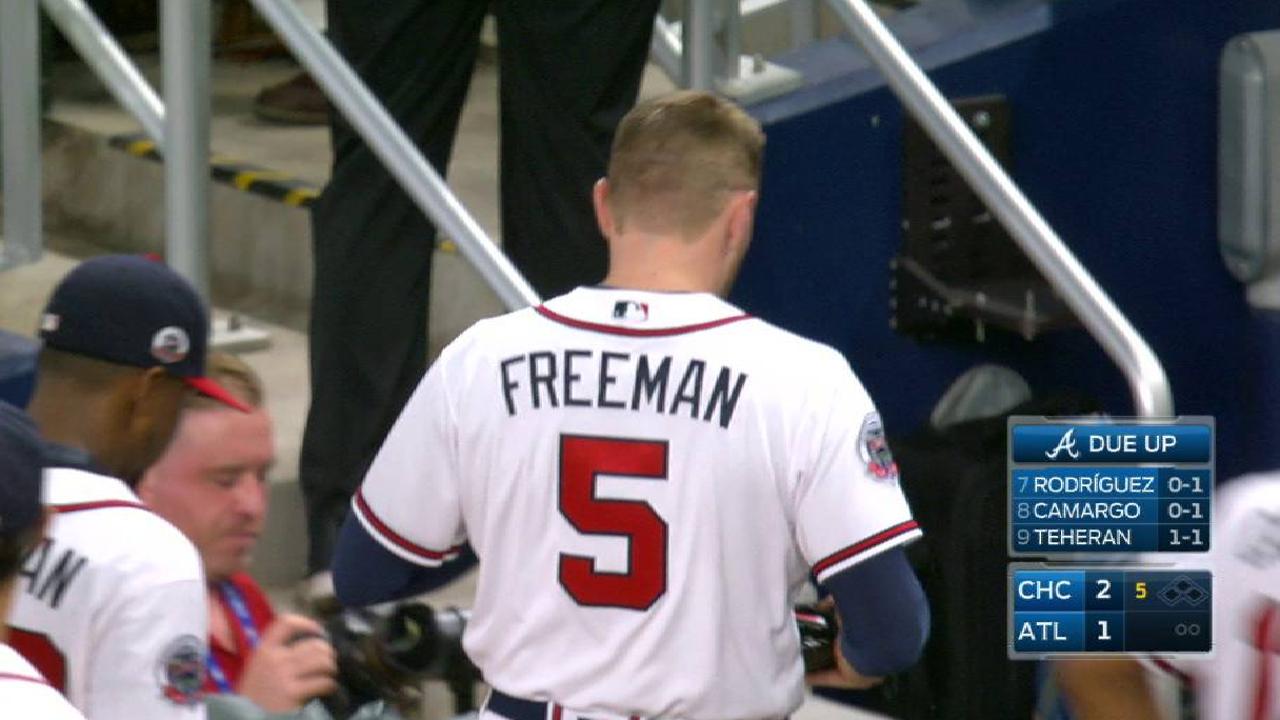 Freeman's tough stop