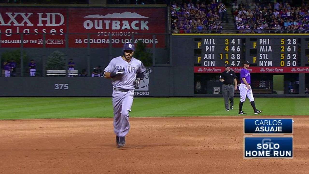 Carlos Asuaje contento con su primer HR, pero quería que ganara S.D.