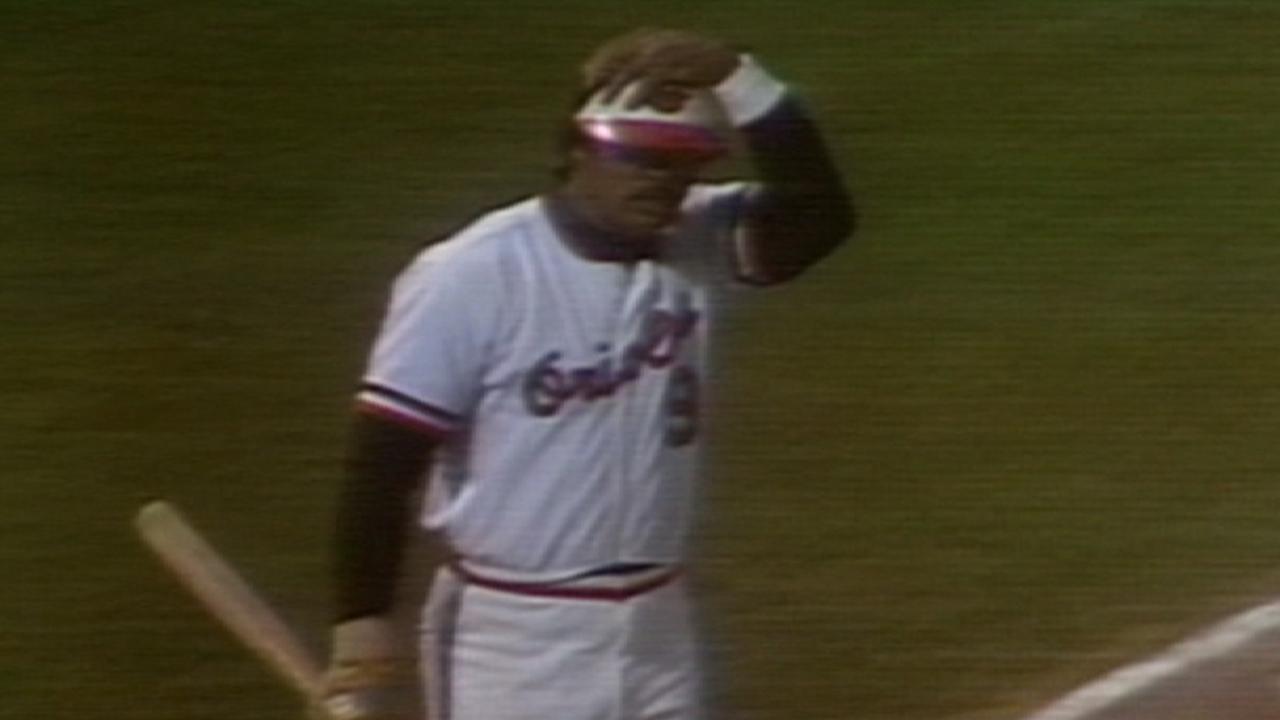 Jackson hits a single