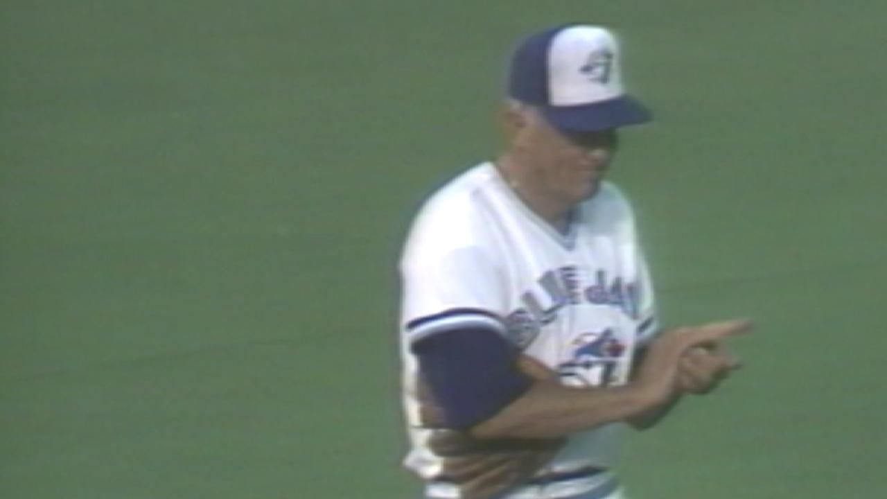 Niekro's first Blue Jays K