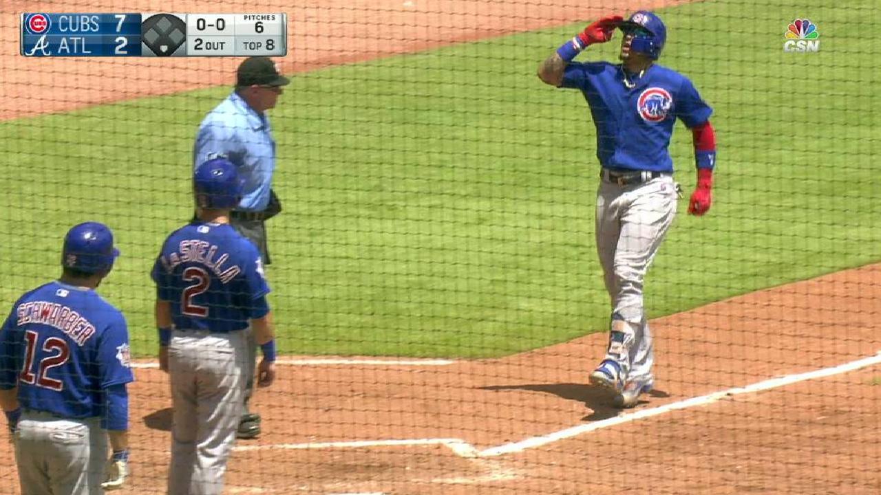 Javier Báez batea jonrón y Cachorros vencen a Bravos