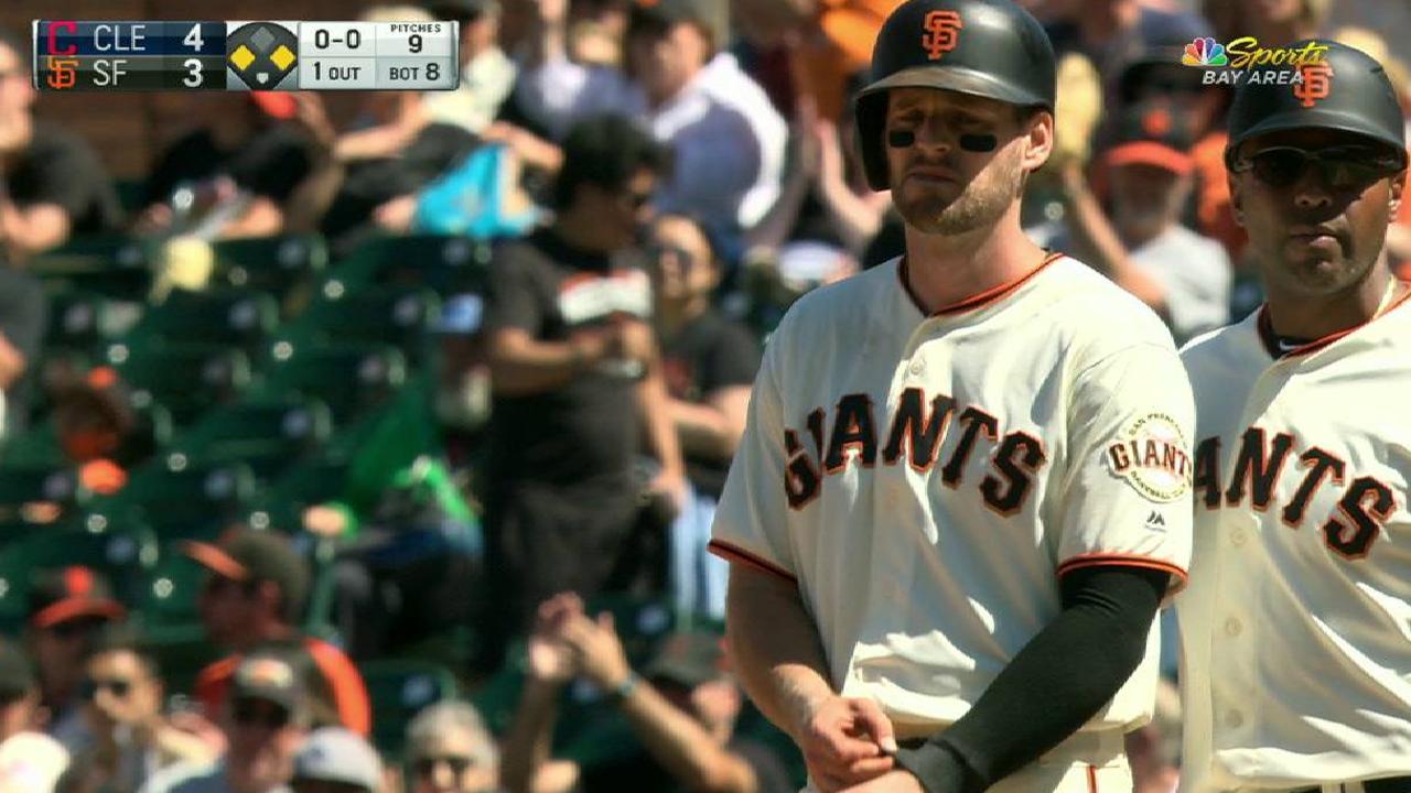 Belt scores on Santana's error