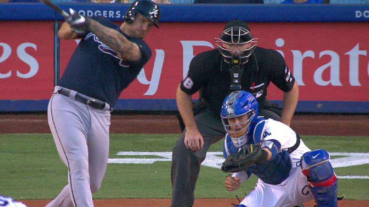 Adams' RBI ground-rule double
