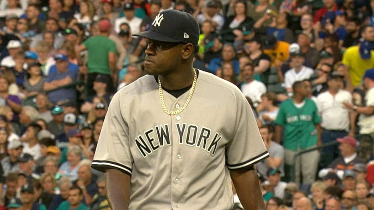 Luis Severino tiró el pitcheo más veloz de un abridor en esta temporada