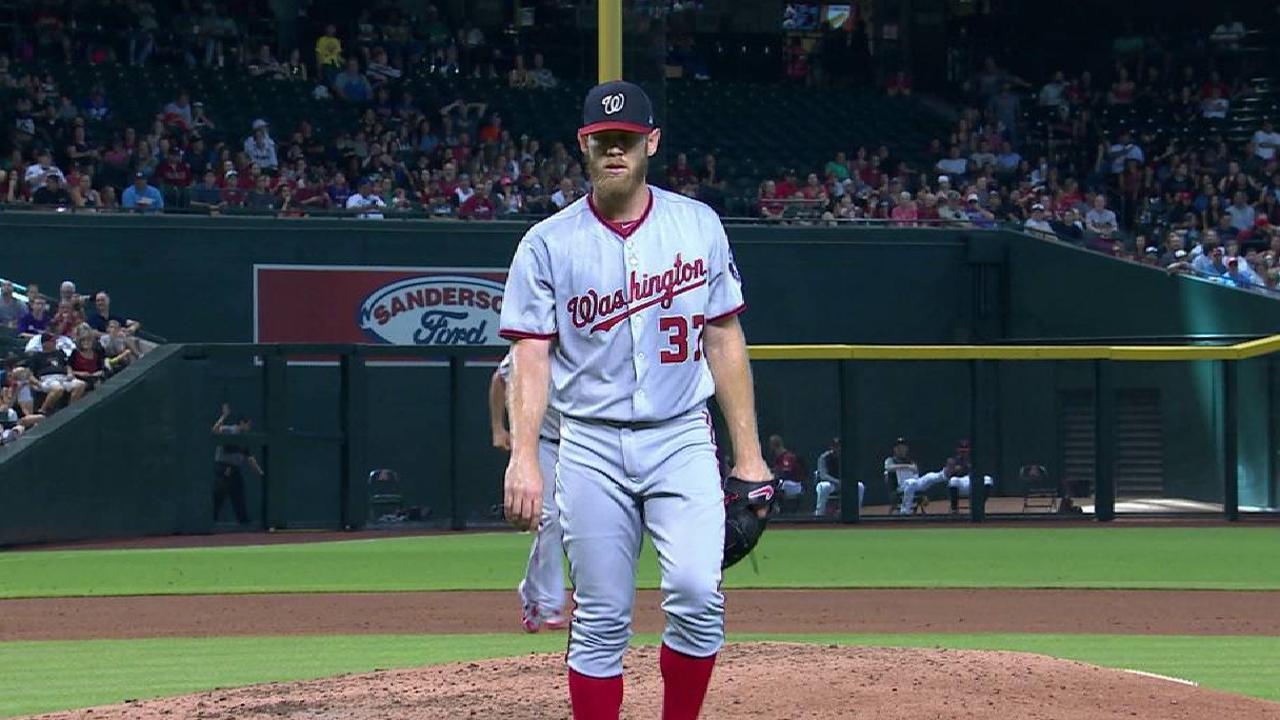 Strasburg plays catch; no timetable for return