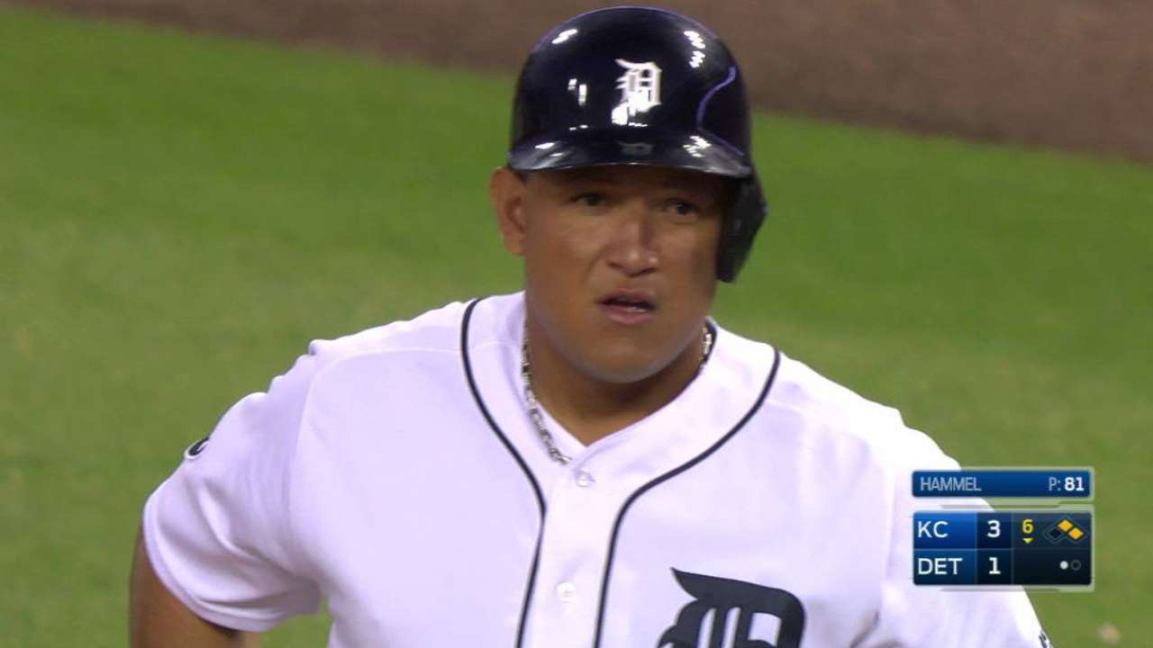 Miggy's RBI single to left