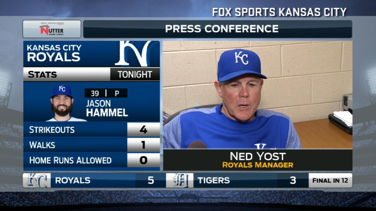 Yost on Hammel and bullpen
