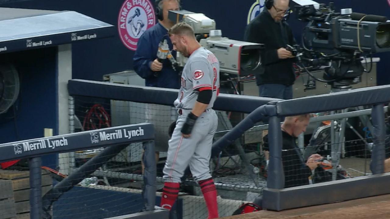 Cozart runs bases with no issues, nears return
