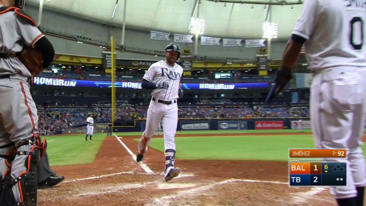 Longoria y Souza Jr. batean jonrones en triunfo de Rays