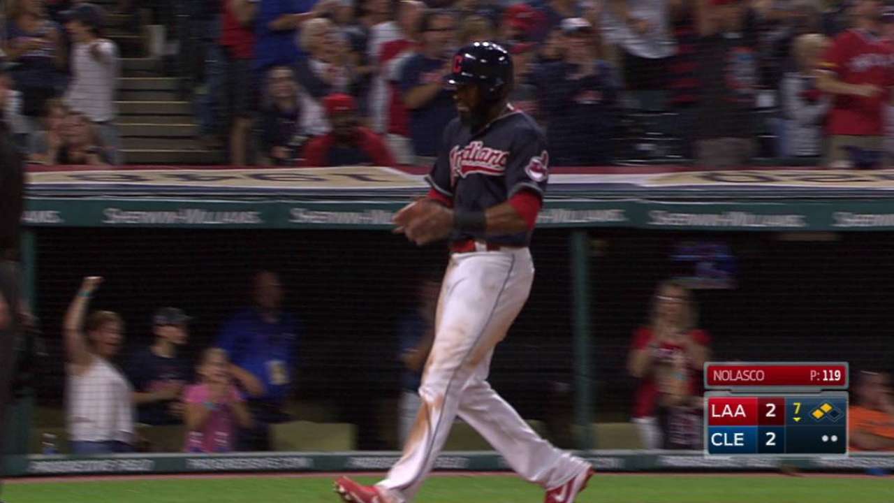 Zimmer y los Indios apabullaron a Angelinos en Cleveland
