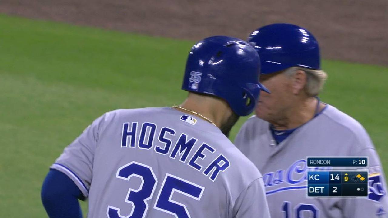 Hosmer's fifth hit of the night