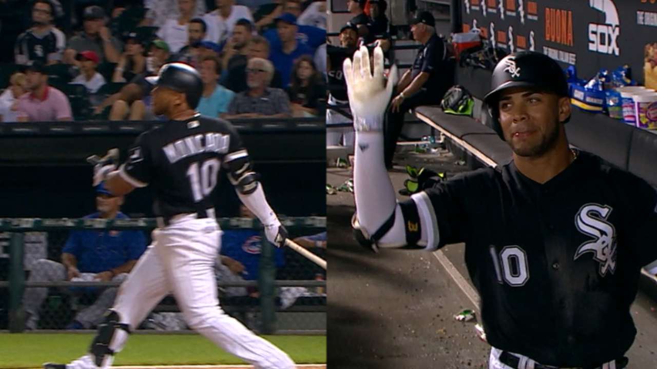 Moncada's first career homer