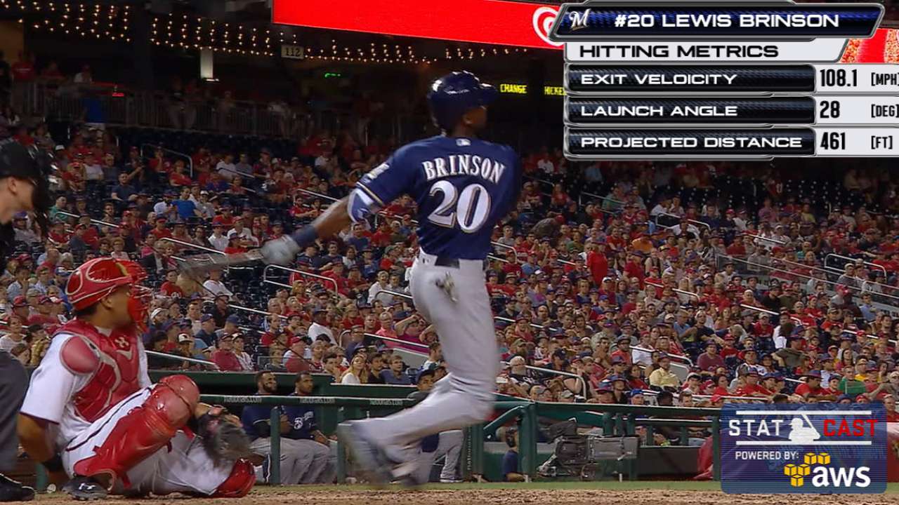 Statcast: Brinson's 461-ft. HR