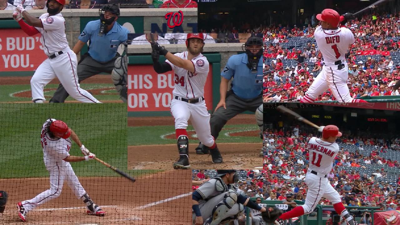 Record power: Nats hit 5 HRs in 3rd, 4 in a row