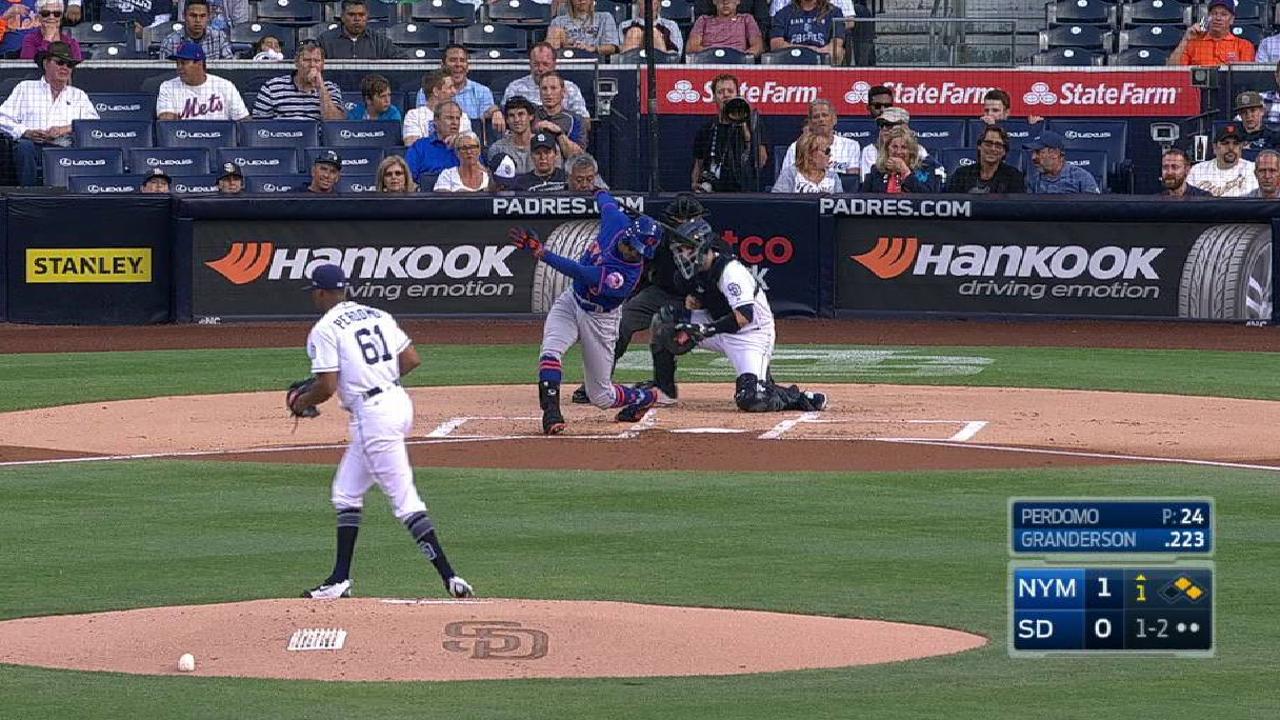 Perdomo fans Granderson