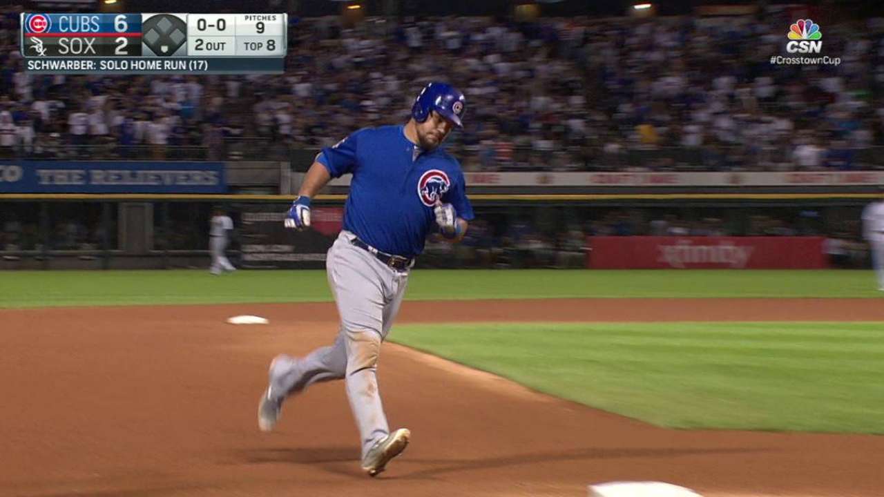 Schwarber pega dos jonrones en triunfo de Cubs sobre White Sox