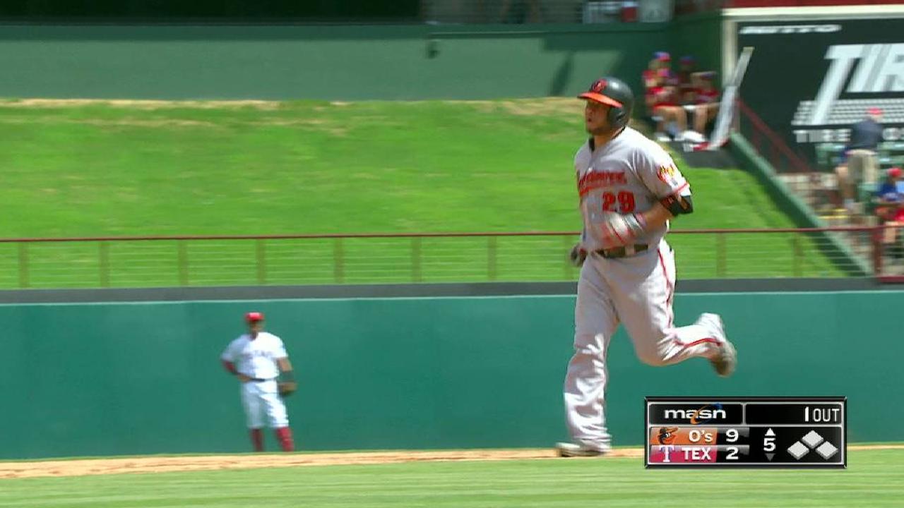 Orioles superaron a Rangers con potente ofensiva
