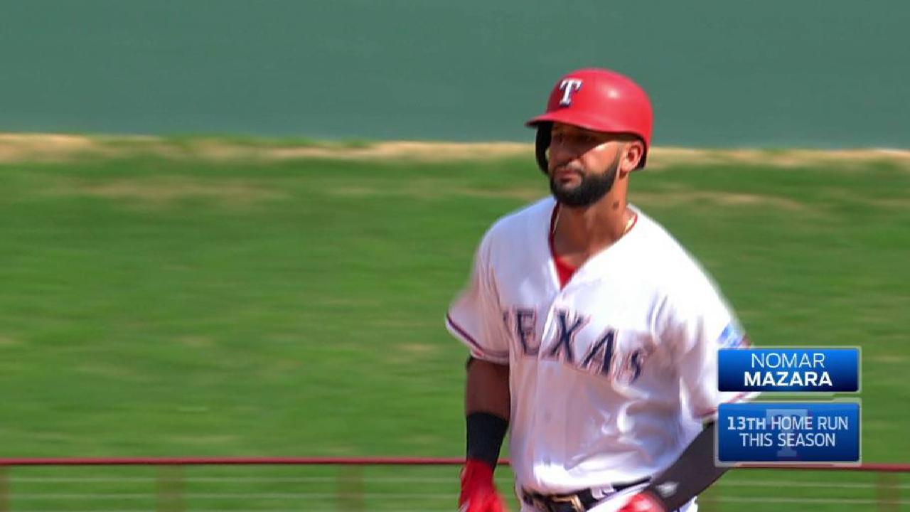 Mazara's moonshot solo homer