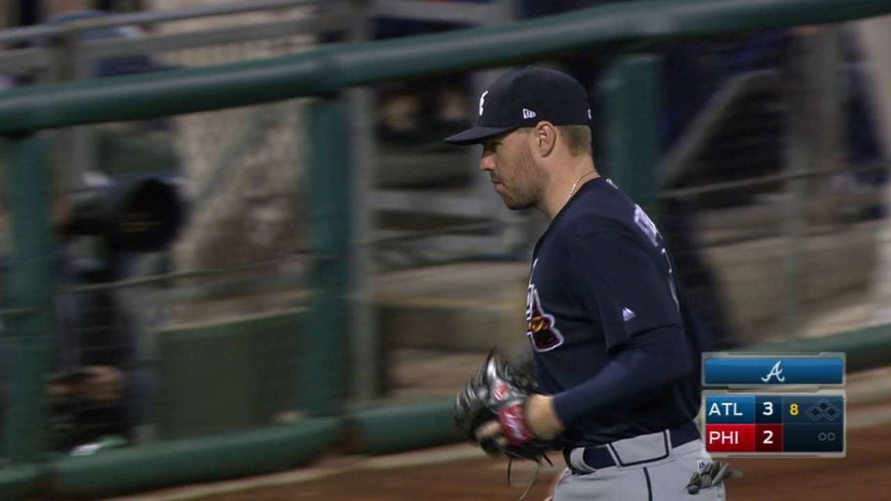 Freeman returns to first base for good