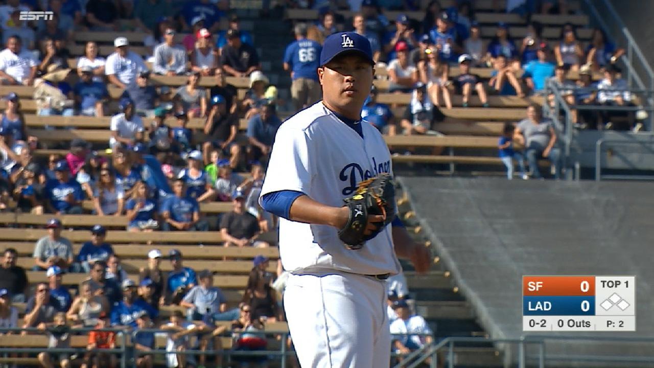 Ryu fires seven scoreless frames