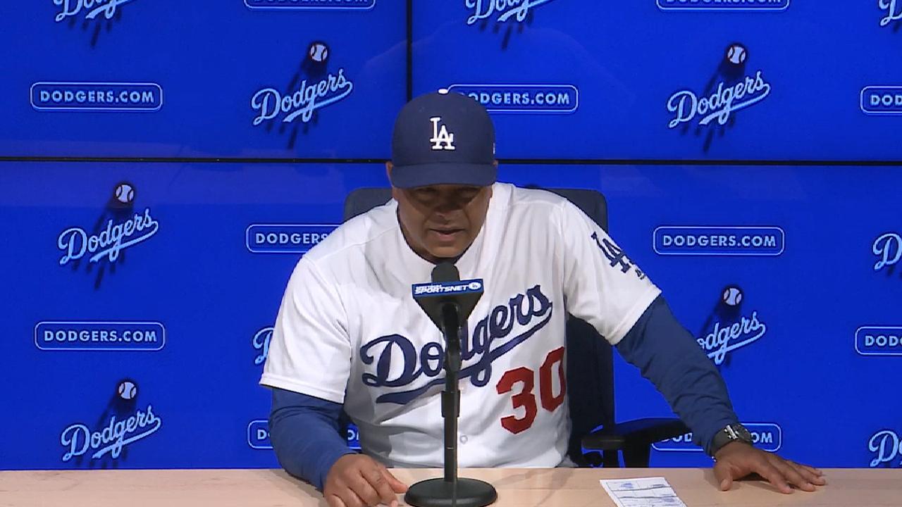 Roberts on win over Giants