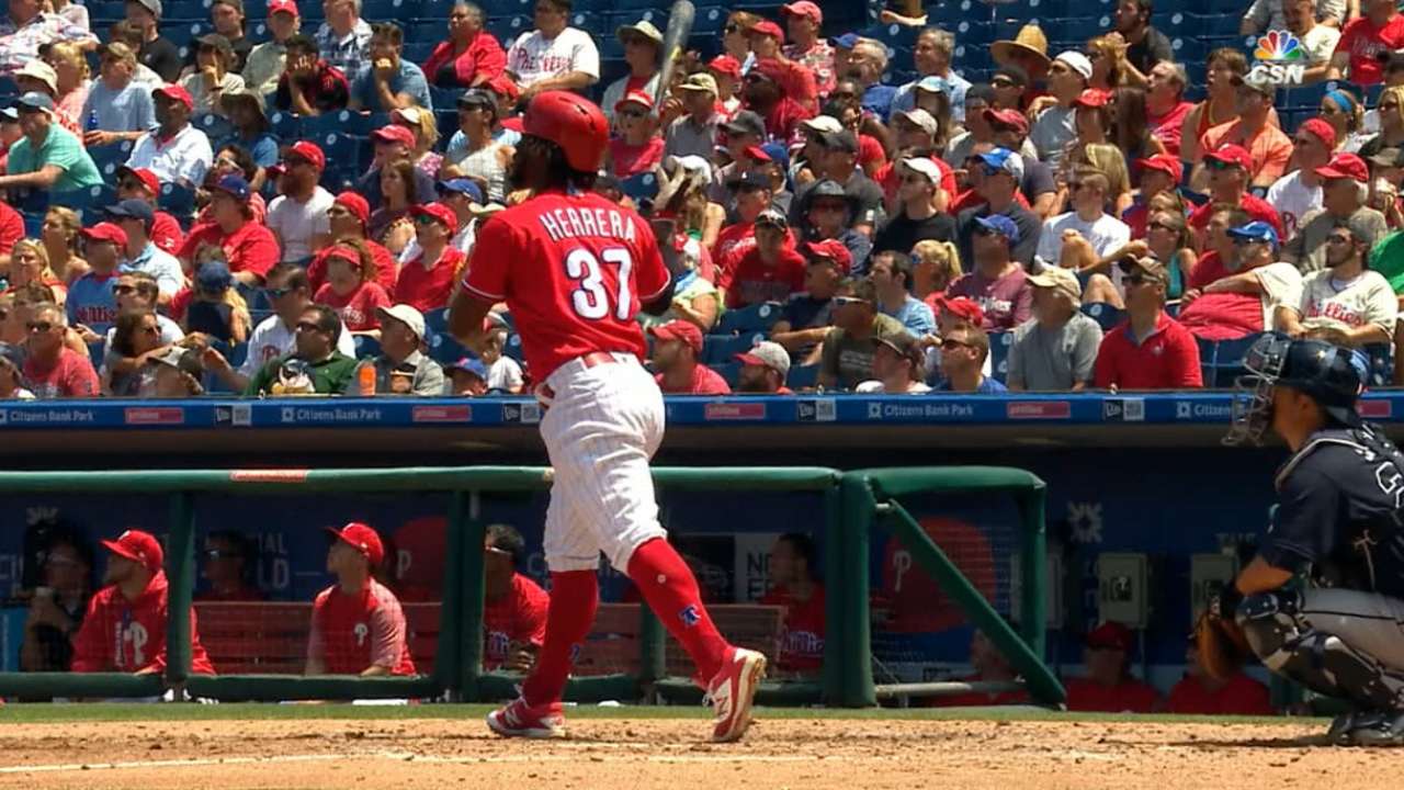 Offense, Pivetta star as Phils hold on for sweep