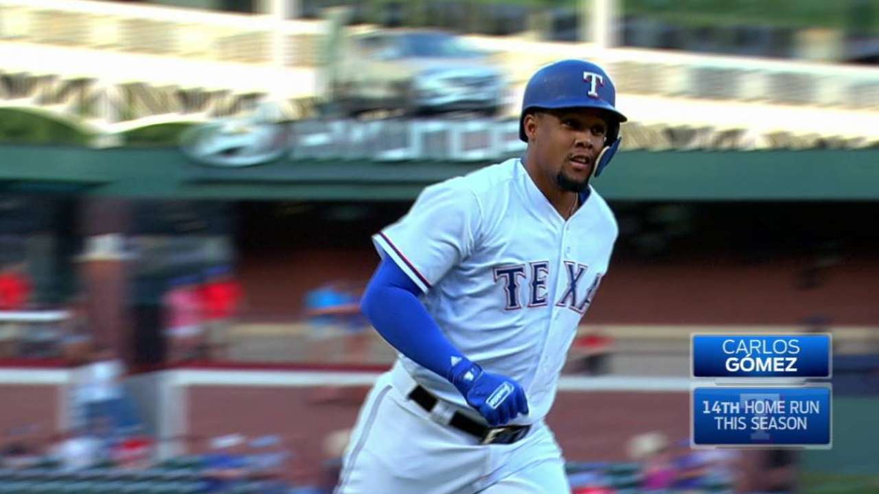 Gomez's solo home run