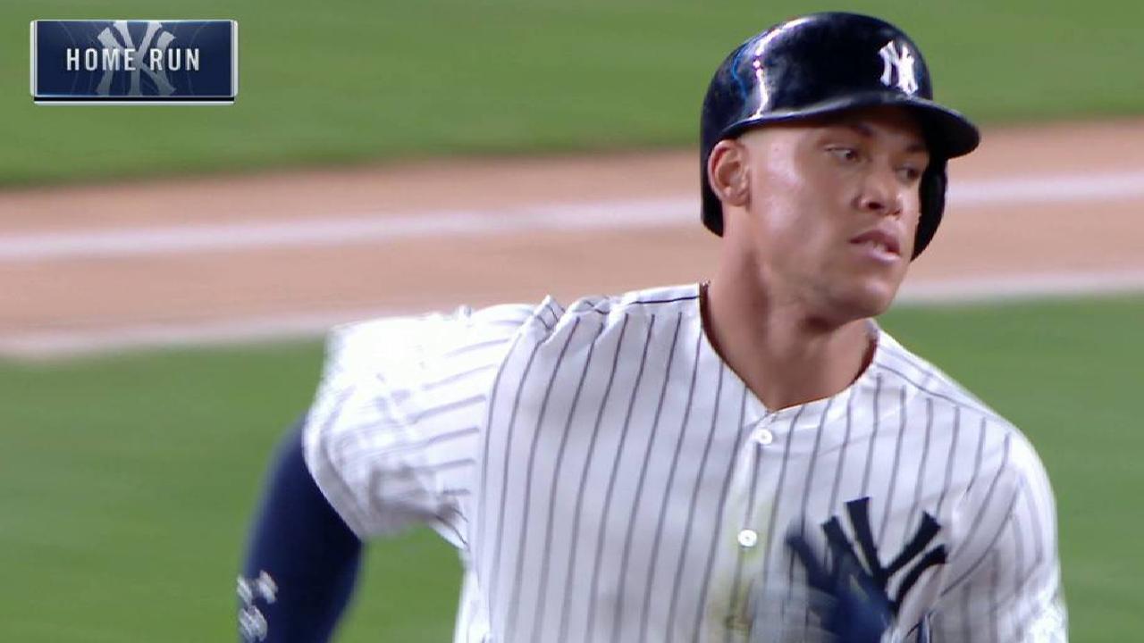 Judge's solo shot to left