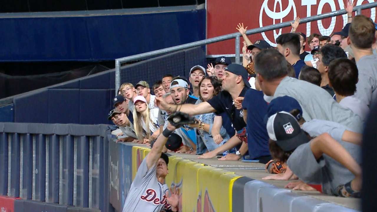 Adduci takes away a home run
