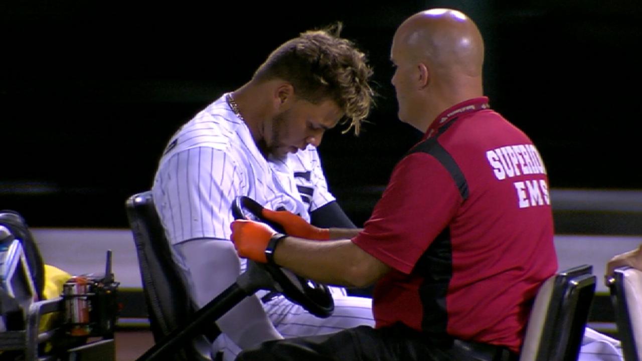 Moncada collides with W. Garcia