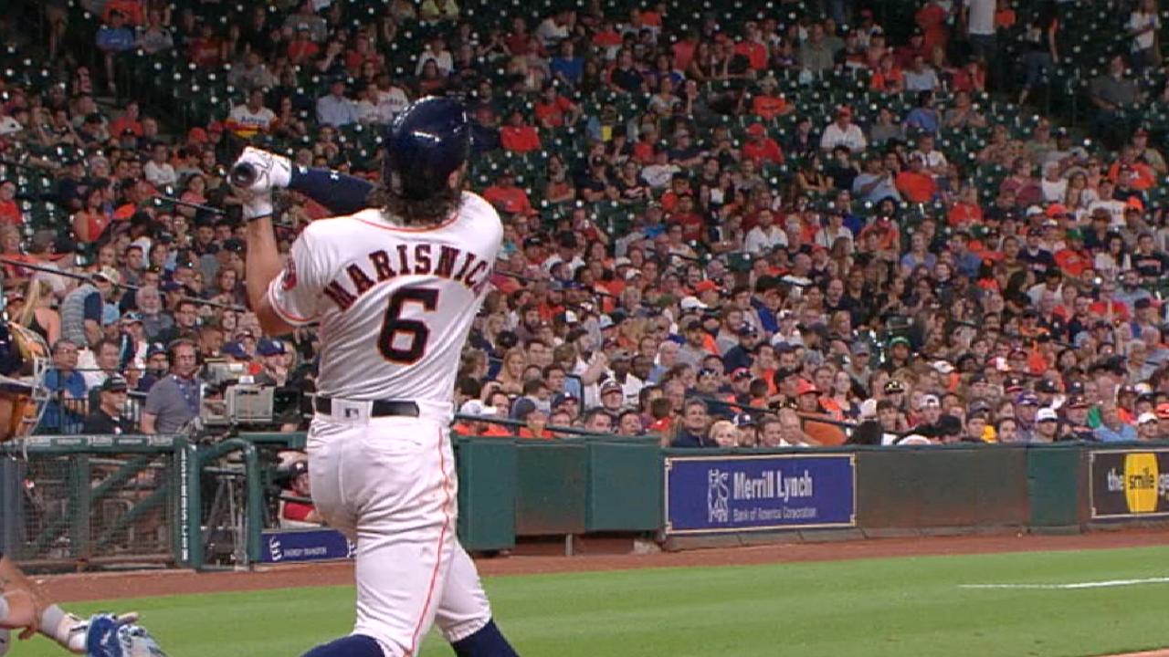 Marisnick homers twice as Astros thump Rays