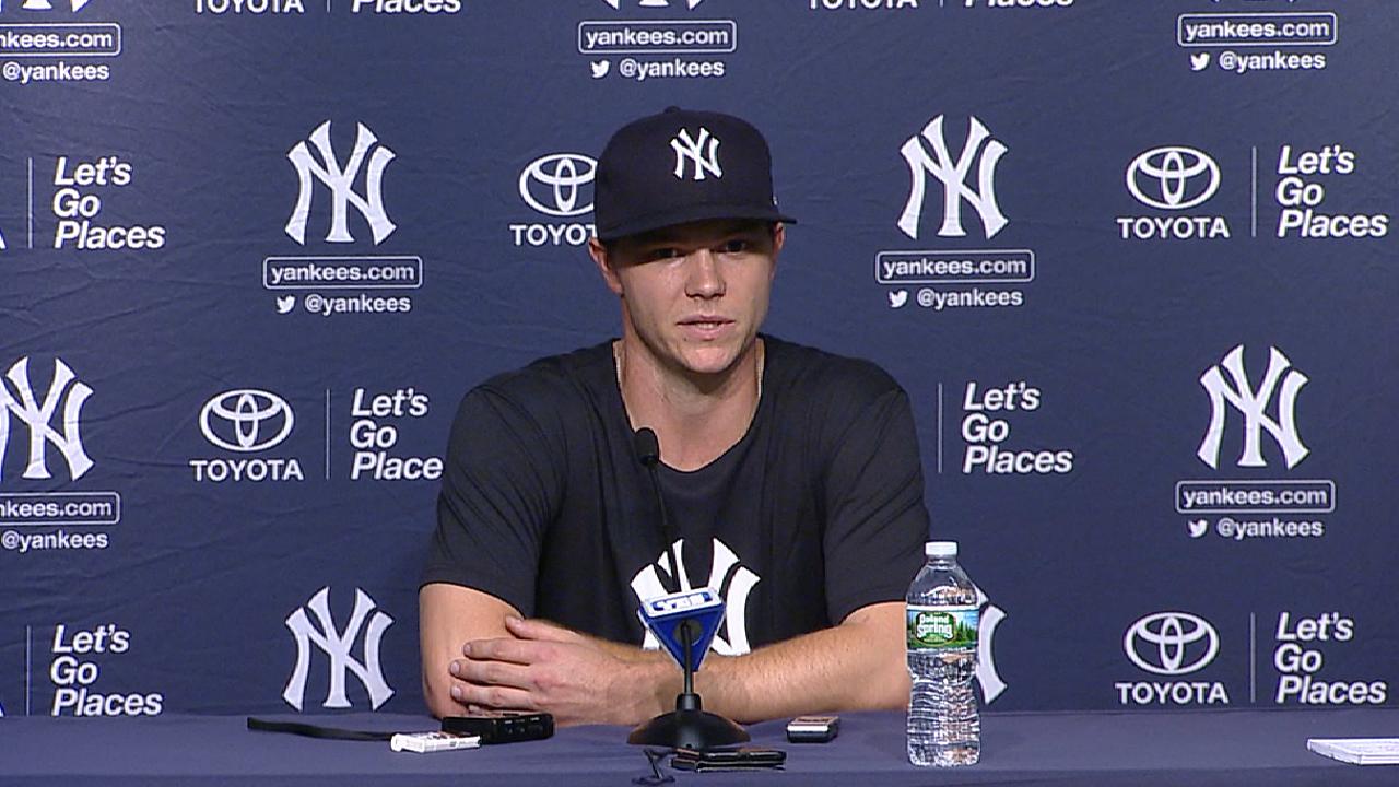 Gray on joining Yankees