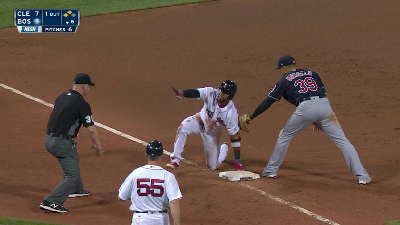 Nunez's three-run double