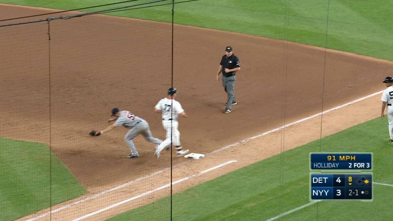 Greene induces double play