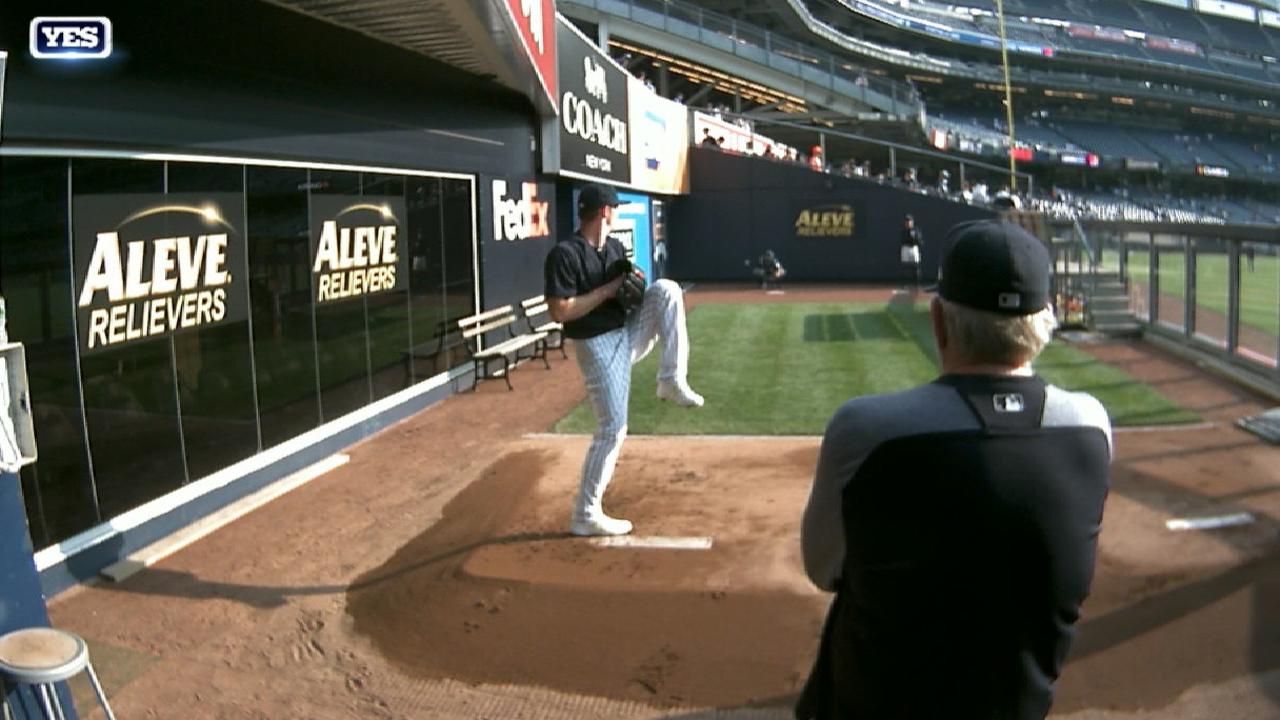 Yankees booth on new pitchers