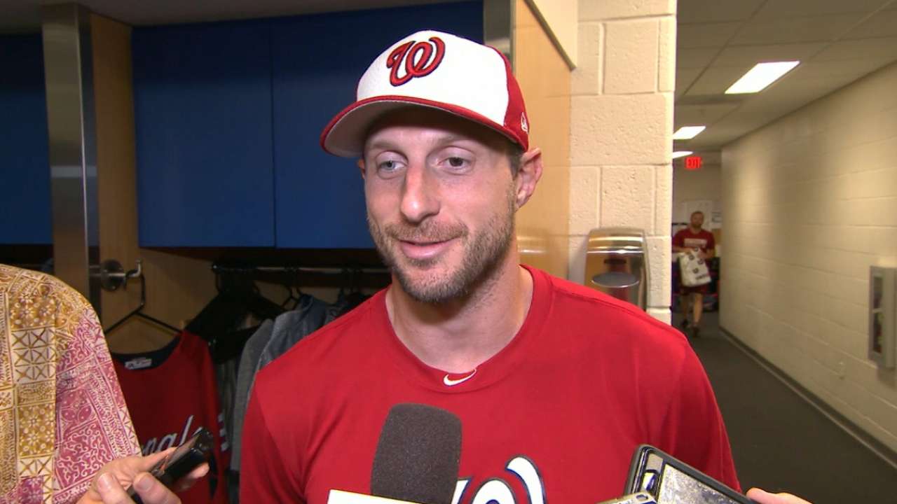 Scherzer on neck injury